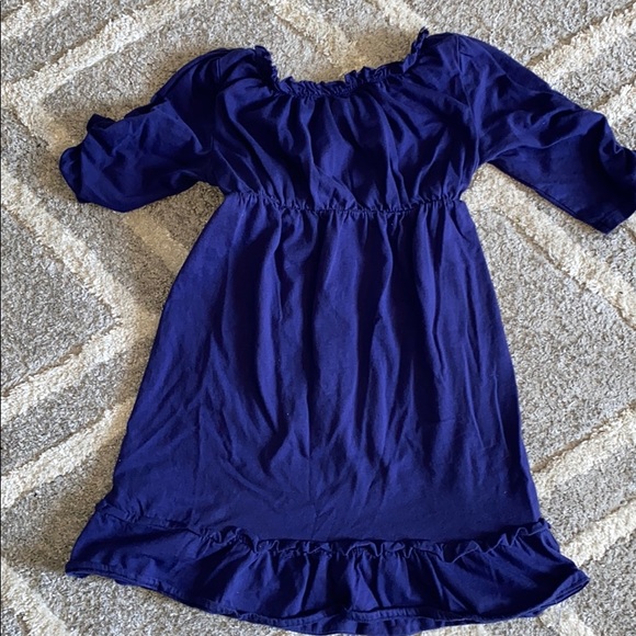 Chaps Girls Navy Dress - Picture 5 of 5